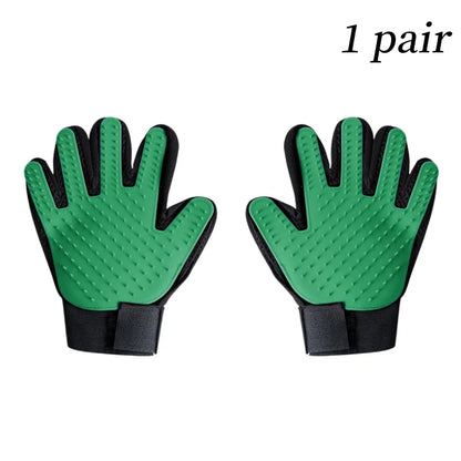 Rubber Pet Glove Cat Grooming Glove Dog Cat Hair Combs Pet Bath Deshedding Tools Glove Massage Grooming Clean Dogs Cats Supplies