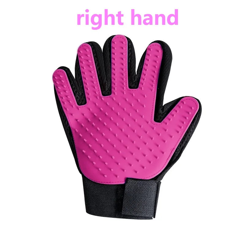 Rubber Pet Glove Cat Grooming Glove Dog Cat Hair Combs Pet Bath Deshedding Tools Glove Massage Grooming Clean Dogs Cats Supplies