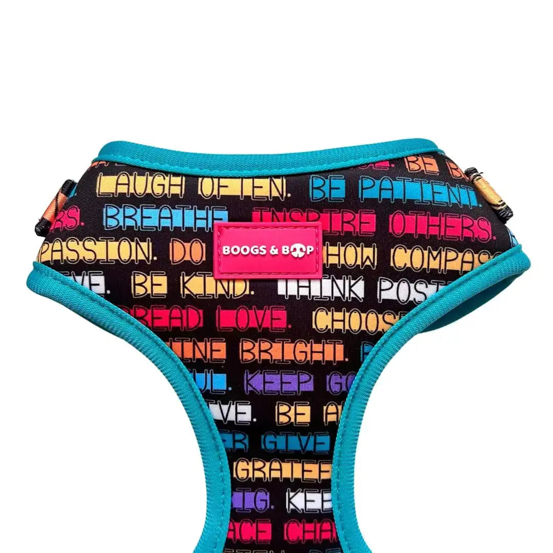 Adjustable Positive Affirmations Dog Harness