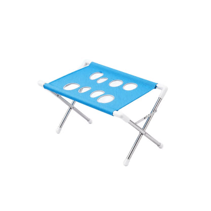 Portable Dog Grooming Table with Anti-Slip Stainless Steel Frame, Stable Pet Grooming Station for Home Use & Nail Trimming, Secure Bath Accessories with X-Shape Design for Dogs