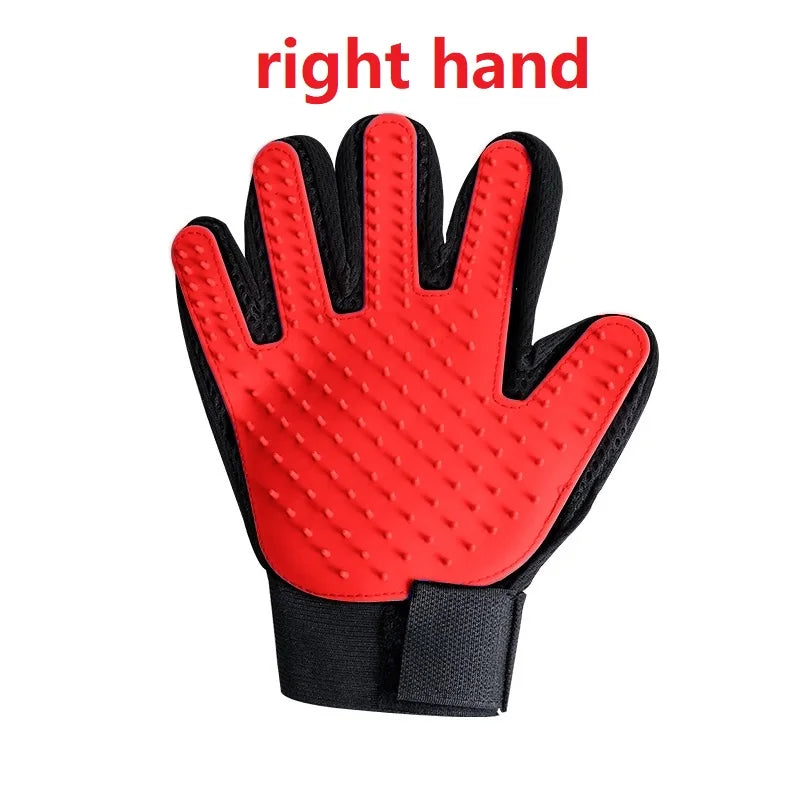 Rubber Pet Glove Cat Grooming Glove Dog Cat Hair Combs Pet Bath Deshedding Tools Glove Massage Grooming Clean Dogs Cats Supplies