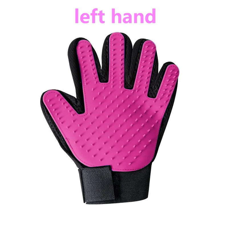 Rubber Pet Glove Cat Grooming Glove Dog Cat Hair Combs Pet Bath Deshedding Tools Glove Massage Grooming Clean Dogs Cats Supplies