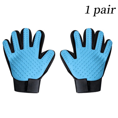 Rubber Pet Glove Cat Grooming Glove Dog Cat Hair Combs Pet Bath Deshedding Tools Glove Massage Grooming Clean Dogs Cats Supplies