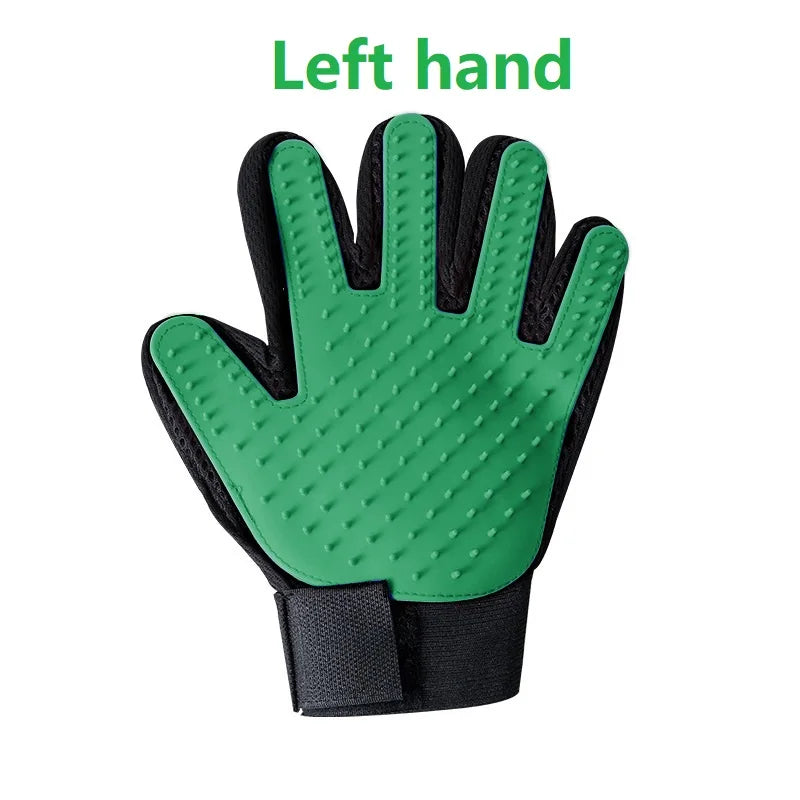 Rubber Pet Glove Cat Grooming Glove Dog Cat Hair Combs Pet Bath Deshedding Tools Glove Massage Grooming Clean Dogs Cats Supplies