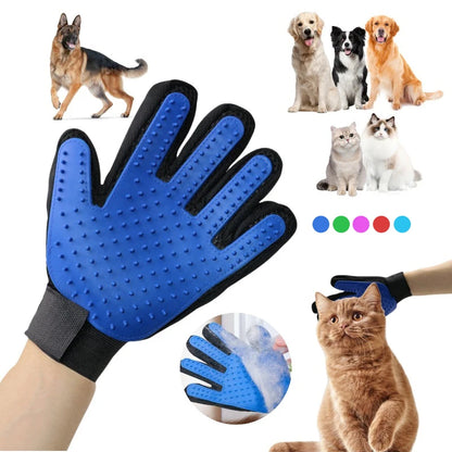 Rubber Pet Glove Cat Grooming Glove Dog Cat Hair Combs Pet Bath Deshedding Tools Glove Massage Grooming Clean Dogs Cats Supplies