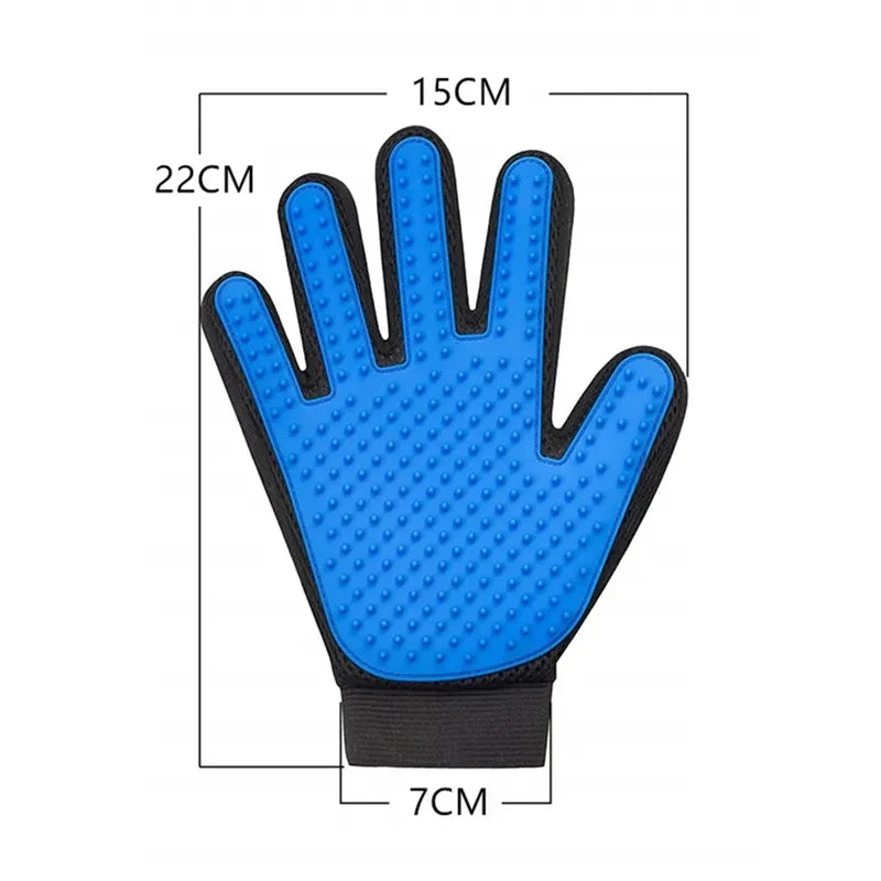 Rubber Pet Glove Cat Grooming Glove Dog Cat Hair Combs Pet Bath Deshedding Tools Glove Massage Grooming Clean Dogs Cats Supplies