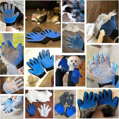 Rubber Pet Glove Cat Grooming Glove Dog Cat Hair Combs Pet Bath Deshedding Tools Glove Massage Grooming Clean Dogs Cats Supplies