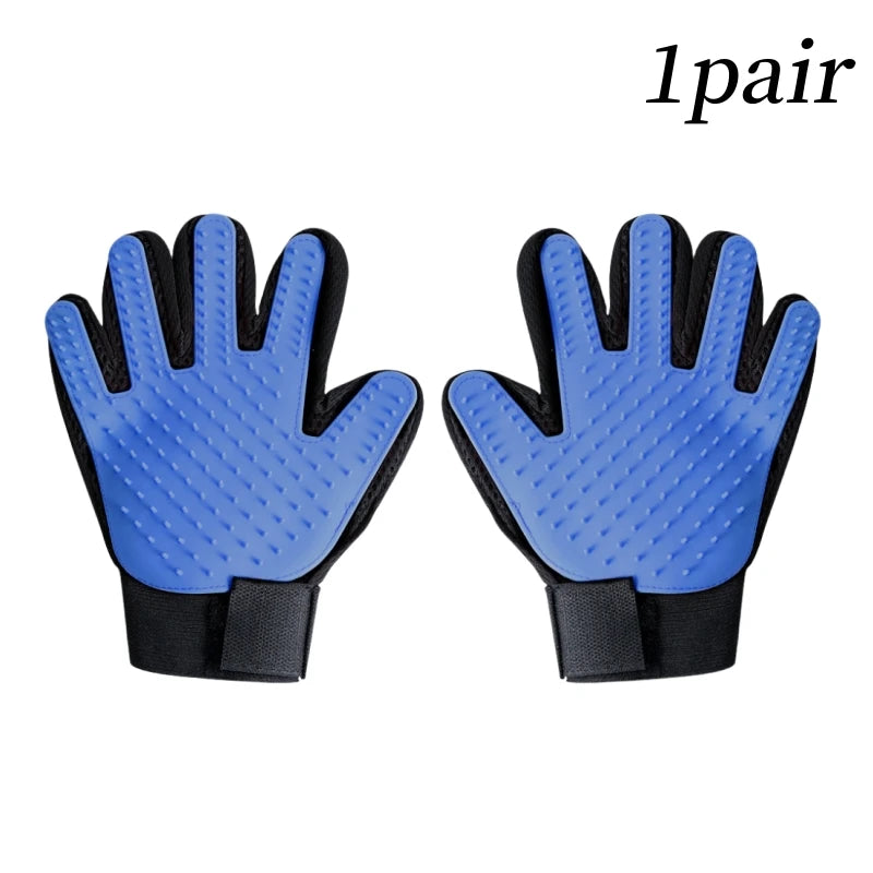Rubber Pet Glove Cat Grooming Glove Dog Cat Hair Combs Pet Bath Deshedding Tools Glove Massage Grooming Clean Dogs Cats Supplies