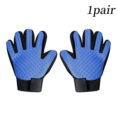 Rubber Pet Glove Cat Grooming Glove Dog Cat Hair Combs Pet Bath Deshedding Tools Glove Massage Grooming Clean Dogs Cats Supplies