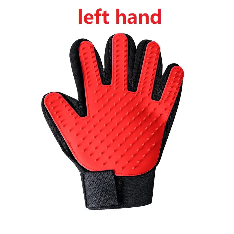 Rubber Pet Glove Cat Grooming Glove Dog Cat Hair Combs Pet Bath Deshedding Tools Glove Massage Grooming Clean Dogs Cats Supplies